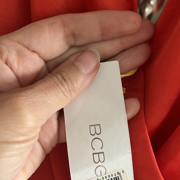 BCBG dress,size S new with tags, color orange - Picture 3 of 5